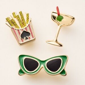 KATE SPADE Brooch Set LIMITED EDITION Enamel Pins